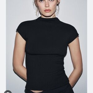 High Neck Top ZARA